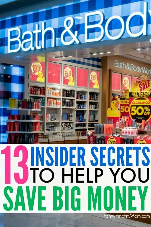 ways to save at bath and body works