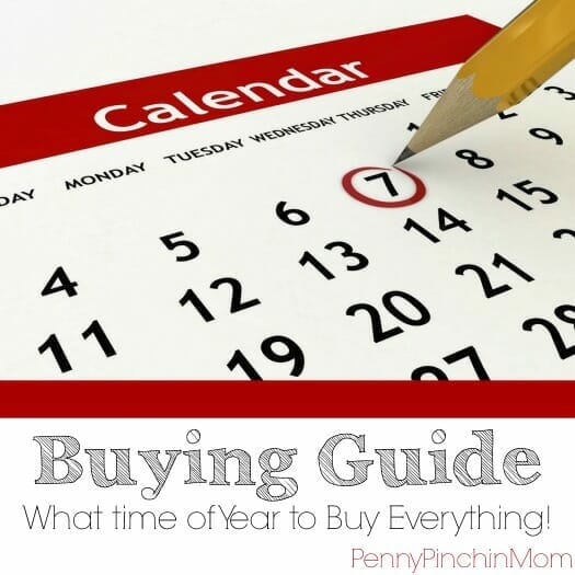 Ever wonder when you should shop for certain items? We've got an annual shopping calendar here for you - know when to find the BEST deals on the items you need!!