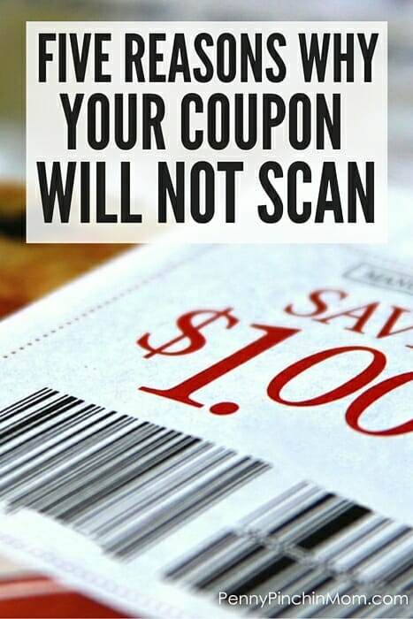 It is frustrating when you can not get your coupon to scan at the store. Find out the most common reasons WHY your coupon will not scan (and what you might do to prevent if from happening again).