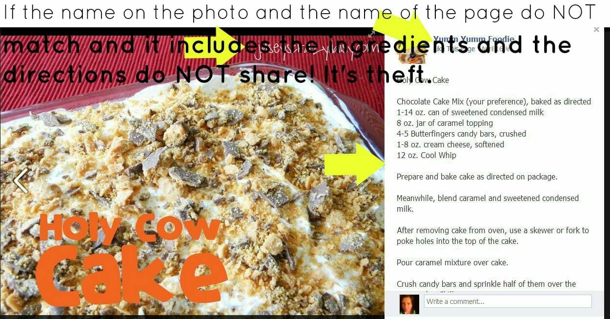 Why You Should Not Share Recipes On Facebook