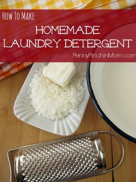 An easy way to save money is to make your own Laundry Detergent!  This is a simple recipe anyone can follow!.