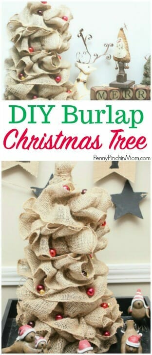 burlap Christmas tree