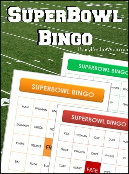 The Super Bowl is not always fun for everyone to watch, but this game can involve the entire family! Just print your cards and grab some pennies and then watch those commercials. Anytime you see any of your items come up, cover them up! Get some prizes for a win, a black out and more!