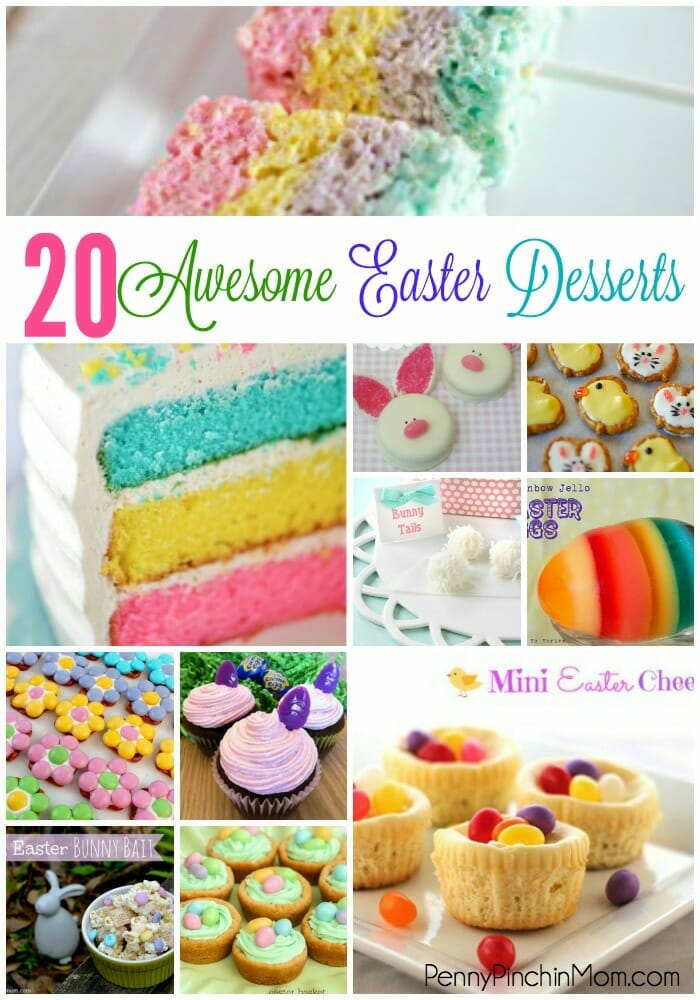 We've rounded up 20 of the most incredible Easter Dessert recipes we could find! These are fun for kids and adults alike and will make your day extra special!