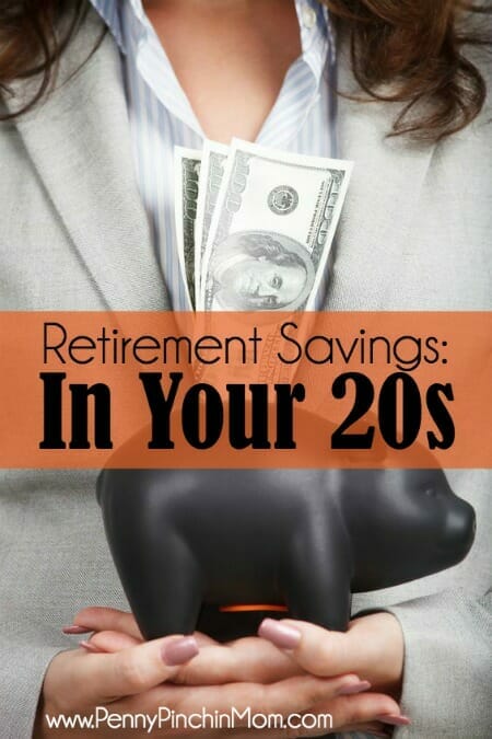 Retirement savings in your 20s! You are in the PERFECT position to save now for a very comfortable retirement!
