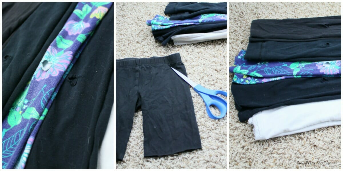 Upcycle Old Leggings into New Shorts!