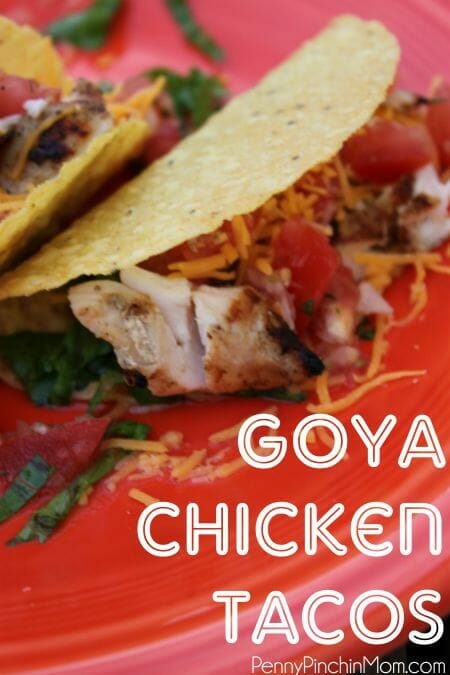 Goya Grilled Chicken Tacos