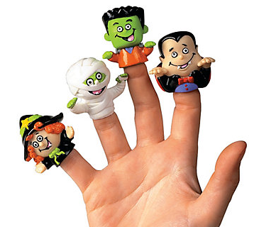 Halloween finger puppets