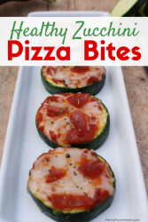 Healthy Zucchini Pizza Bites