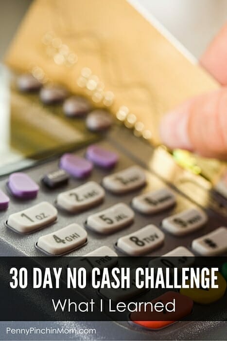 30 days of not using cash as part of her normal cash budget - what did she REALLY think?