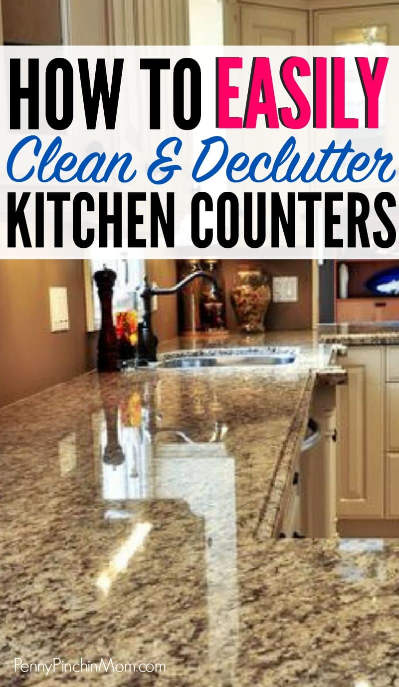 organize and declutter kitchen counters