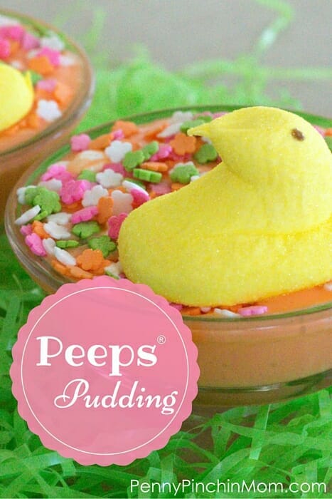 Marshmallow Peeps Pudding