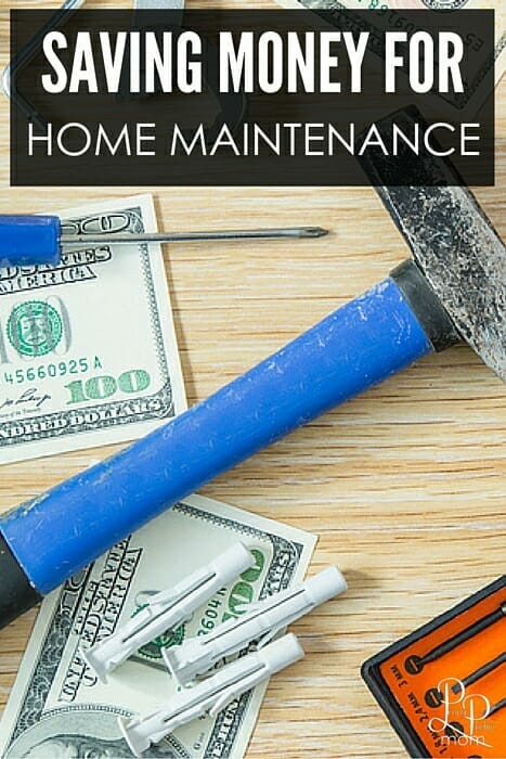 Tips for saving money for home maintenance - even shares how MUCH you should save!