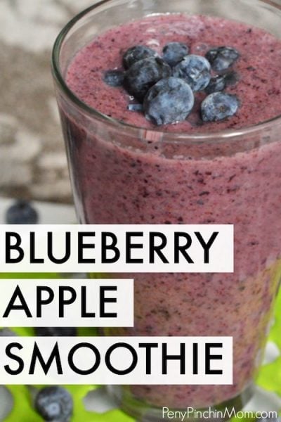 blueberry and raspberry smoothie with apple juice recipe