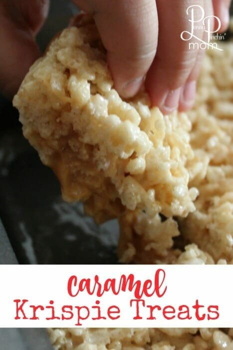 Carmel Krispie Treats -- krispies and a layer of caramel?! Must. Make. Now.