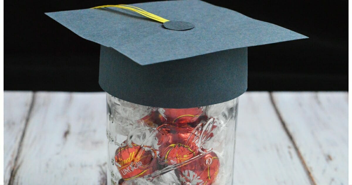 DIY Graduation Cap Candy Jar