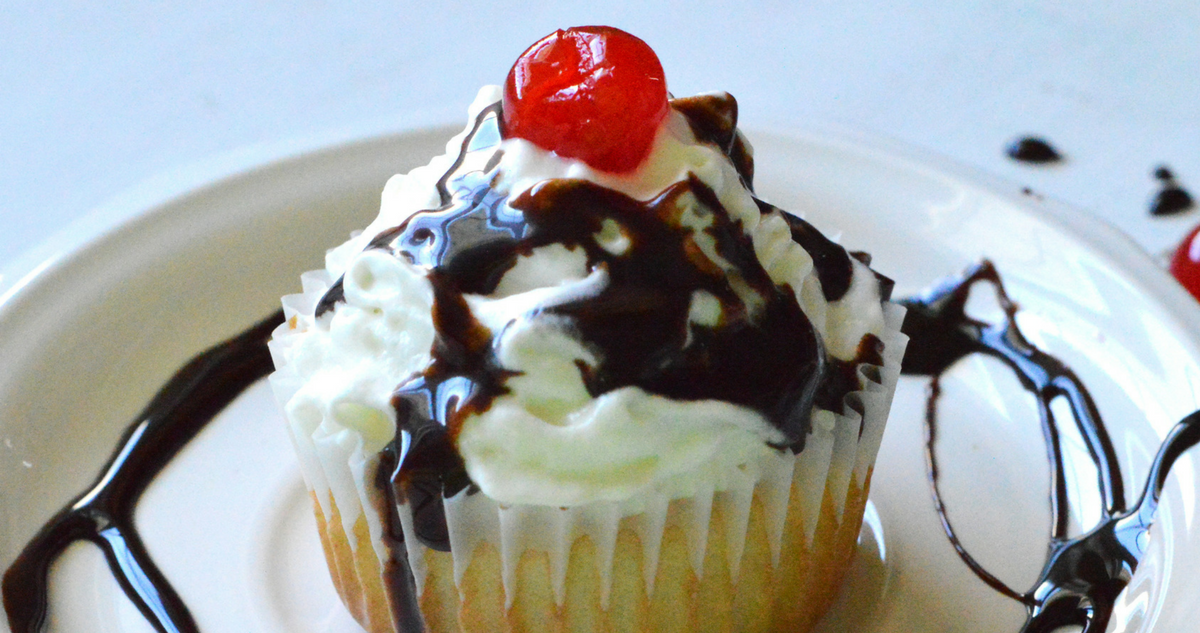 Sundae Filled Cupcakes
