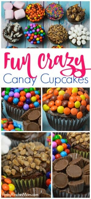 crazy candy cupcakes