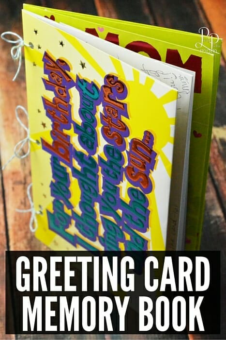 Greeting Card Memory Book - easy way to save all of those greeting cards for your wedding or baby shower (or any other occasion).