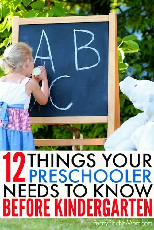 what kids need to know before they start kindergarten