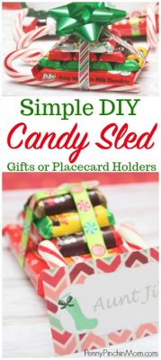 Candy Sled DIY Gift Idea (or Placecard Holder) Tutorial