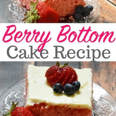 Berry Bottom Cake With Homemade Cream Cheese Frosting