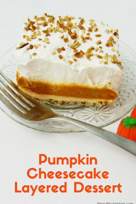 pumpkin cheesecake layered dessert