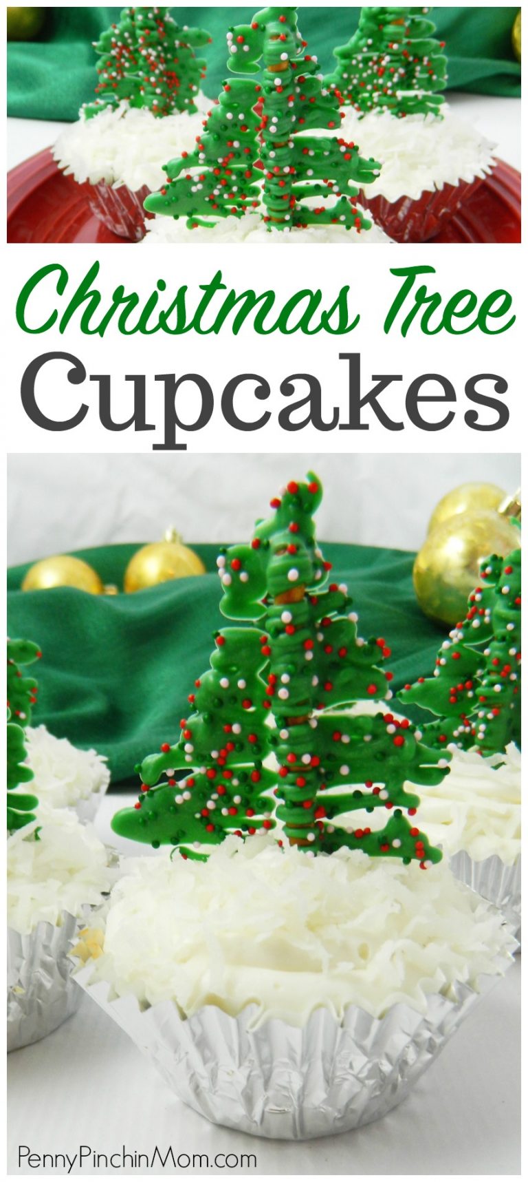 Easy Christmas Tree Cupcakes Penny Pinchin Mom