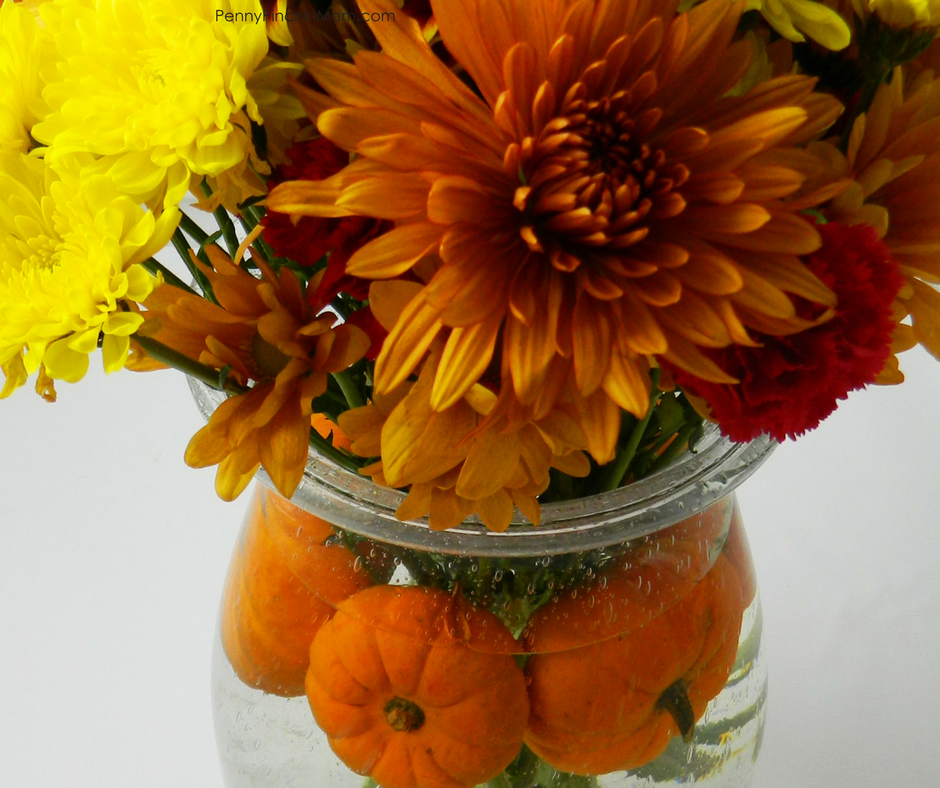 DIY Pumpkin Floral Centerpiece