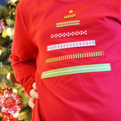 DIY Easy Christmas Tree Shirt
