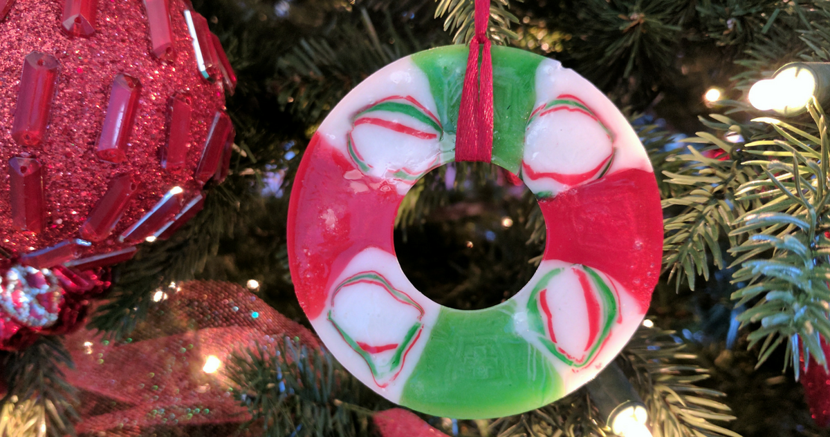 DIY candy ornaments