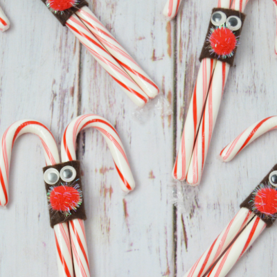 Candy Cane Reindeer Craft