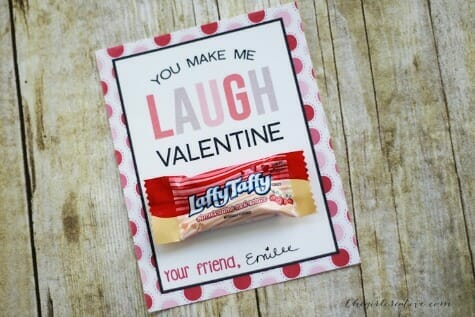 Laffy Taffy printable for Valentine's Day