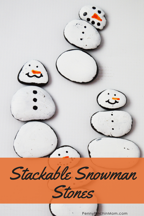 Stackable Snowman Stones