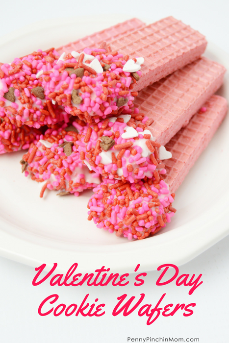 Easy Valentine's Day Cookie Wafers