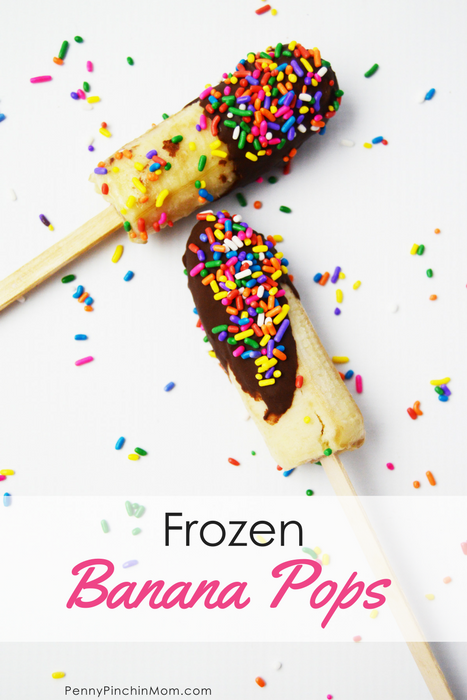 frozen banana pops