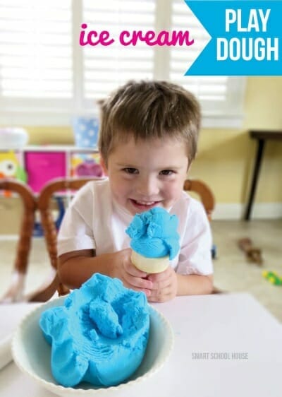 sensory ideas - ice cream play dough