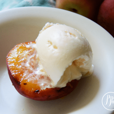 Grilled Peaches and Cream