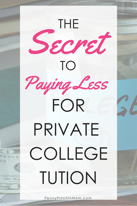 Saving on Tuition costs to private universities