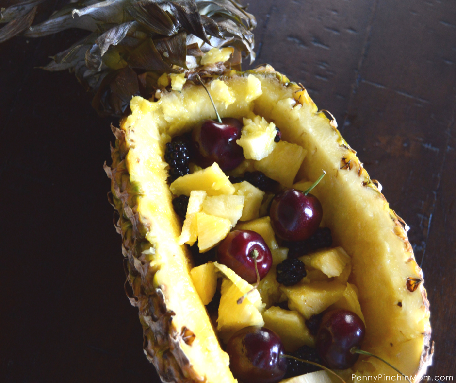 Pineapple Fruit Bowl The fun way to serve fruit salad!
