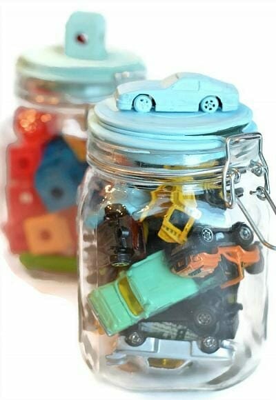 toy storage ideas - jars