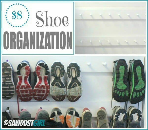 back to school organization - shoes