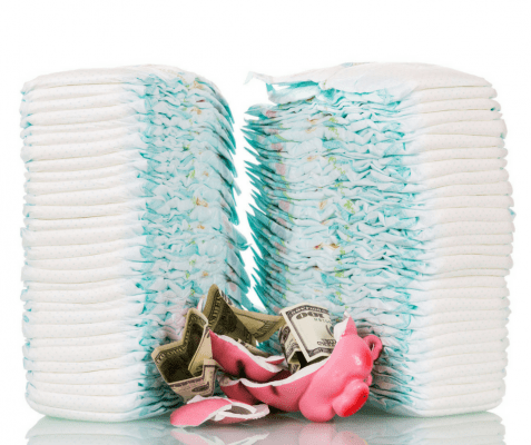 parents parenting money saving save build diaper stockpile