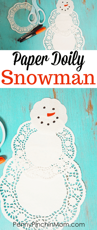 Paper Doily Snowman