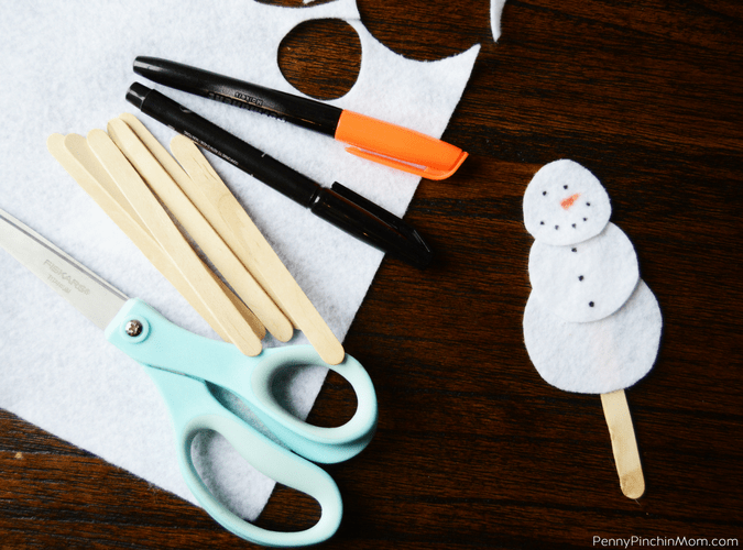 Snowman Stick Puppet