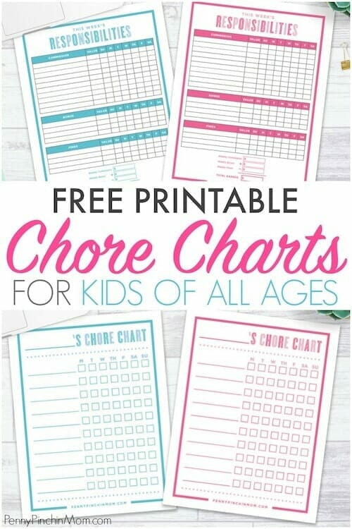 kids chore charts
