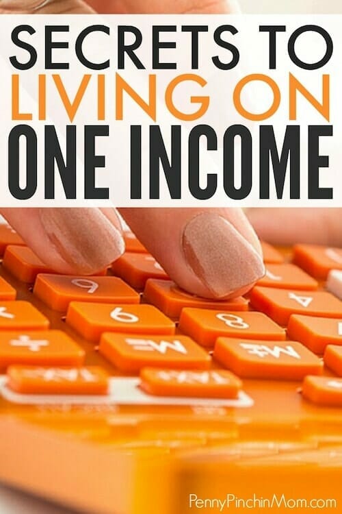 how to live off single income
