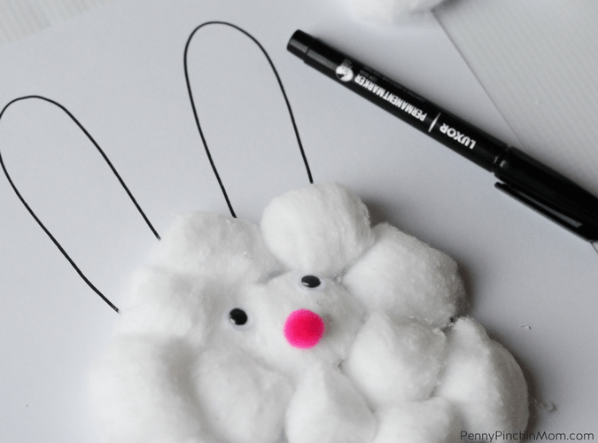 Cotton Ball Bunny