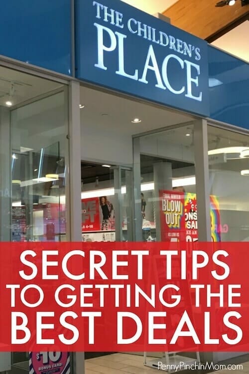Inside secrets to finding Children's place coupons and codes and saving money on every purchase!  Easy ways to get kids clothes on a tight budget.  #shopping #savingmoney #savingmoneyonclothes #kidsclothes #moneysavingtips #savemoney #money #ppm