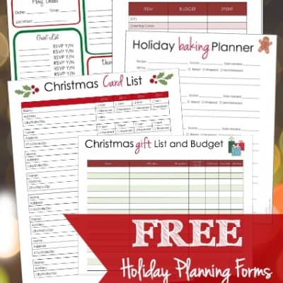 Free Holiday Planning Printables – Gift List, Budget and More!